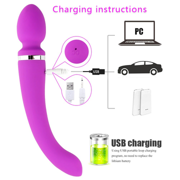 Women G-Spot Vibrator with Dual-Headed / Female Induction Masturbation / Adult Flirting Sex Toy - EVE's SECRETS